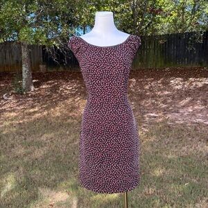 90s vintage Maxou black floral print lil mini dress 🌷